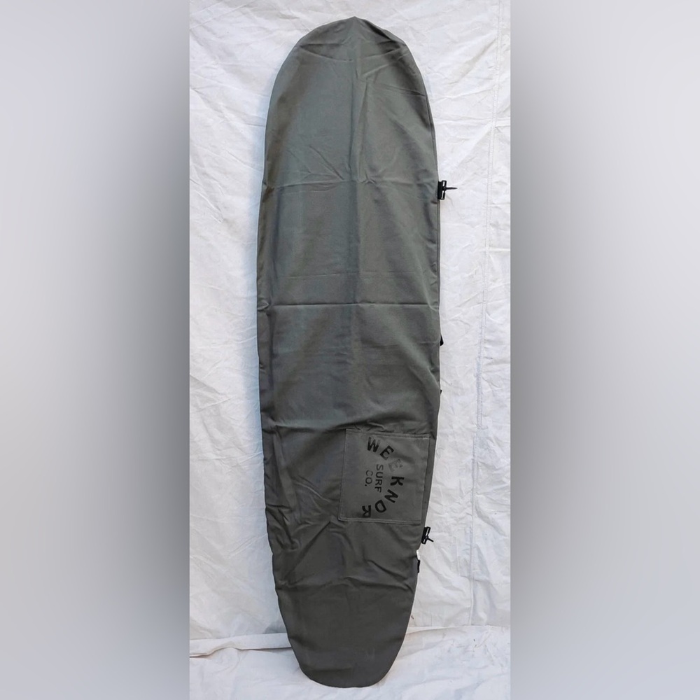 Free People SURFBOARD COVER WEEKENDR SURF CO  olive canvas board cover NWT